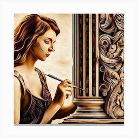 Portrait Of A Woman Canvas Print