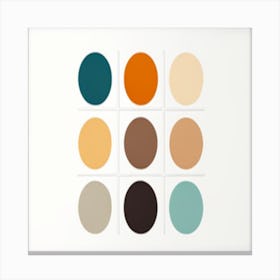 colour chart Canvas Print