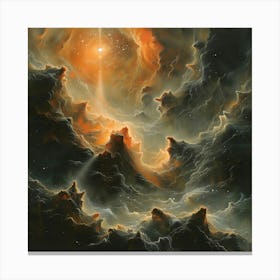 Nebula Ending, Impressionism And Surrealism Canvas Print