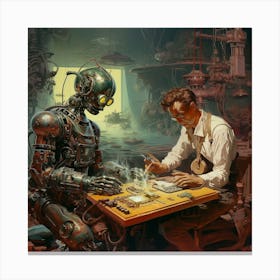 Game Of Chess Canvas Print