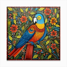 Parrot Painting Canvas Print