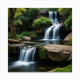 Default Create Unique Design Of Water Fall 3 Canvas Print