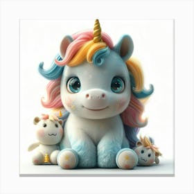 Cute Unicorn 872 Canvas Print