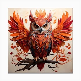 Owl art 1 Canvas Print