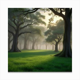 Foggy Forest 1 Canvas Print