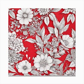 Red Flowers 1 Canvas Print