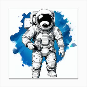 Astronaut In Space 7 Canvas Print