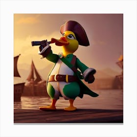 Pirate Duck Canvas Print