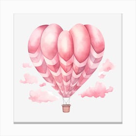 Pink Heart Balloon Canvas Print