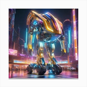 Futuristic Robot Canvas Print