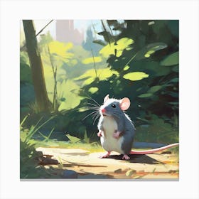 Rat In The Woods Canvas Print