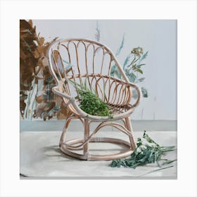 Rattan Chair 4 Canvas Print