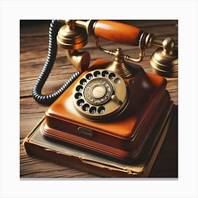 An Old Vintage Telephone 2 Canvas Print