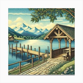 Lake Hut 1 Canvas Print