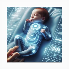 Futuristic Baby 17 Canvas Print