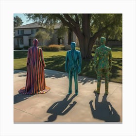 Three Men In Suits Canvas Print