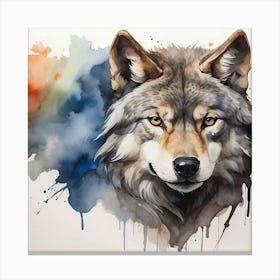 Wolf Painting Canvas Print