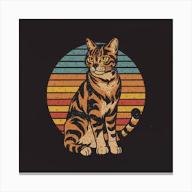 Striped Cat Canvas Print