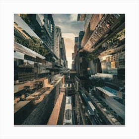 Cityscape Art Canvas Print