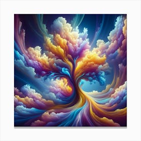 Cloud Tree Of Life Canvas Print