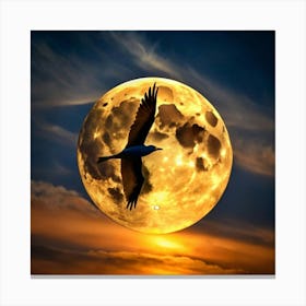 Night sky Bird Canvas Print