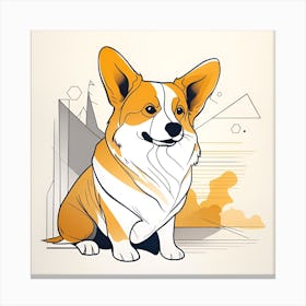 Corgi Dog 5 Canvas Print