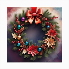 Christmas Wreath 1 Canvas Print