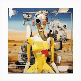 'Machine Girl' Canvas Print