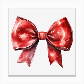 Red Bow 11 Canvas Print