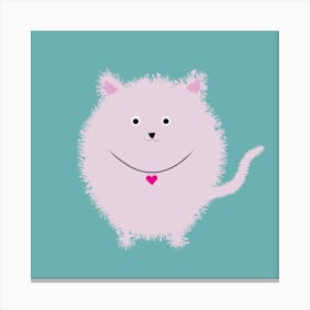 Valentine'S Day Animal Dog Cartoon Pomeranian Fur Canvas Print