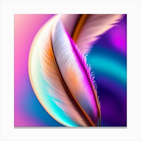 Abstract Feather Wallpaper Canvas Print