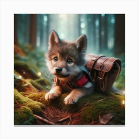 Luno the wolf cub 1 Canvas Print