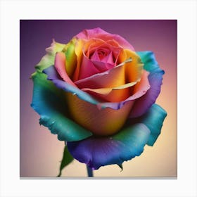 Rainbow Rose 7 Canvas Print