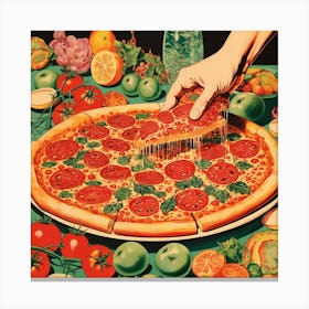 Pizza Poster 1 Canvas Print