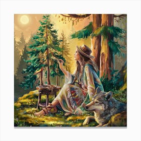 Wolf Painting 4 Canvas Print