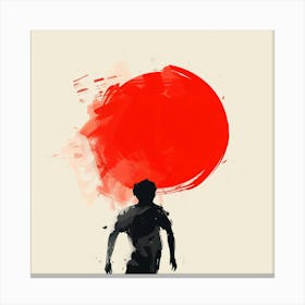 Red Sun 4 Canvas Print