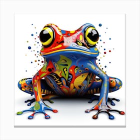 Colorful Frog 4 Canvas Print
