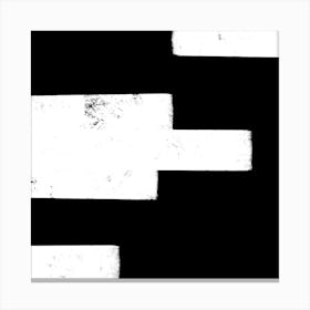 Abstract Black And White Painting 2 Canvas Print