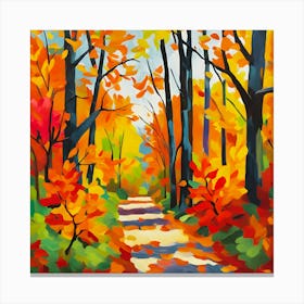 Autumn Path Canvas Print