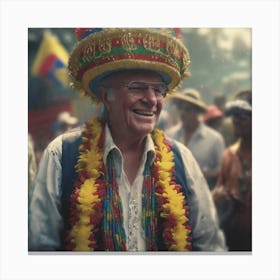 Old Man In A Hat 1 Canvas Print