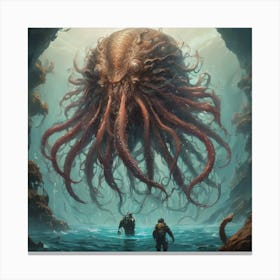 Monstrosity Deep Sea Canvas Print