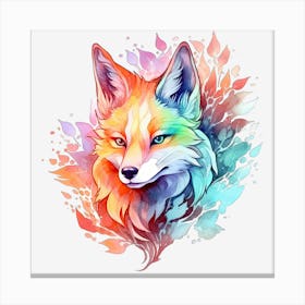 Colorful Fox 3 Toile