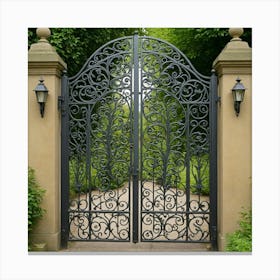 Wrought Iron Gate 7 Canvas Print