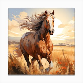 Graceful Canter A Horse S Serenity Canvas Print