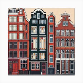 Amsterdam Houses 4 Canvas Print