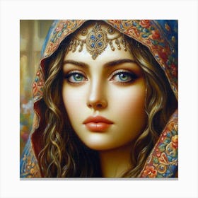 Arabic face Canvas Print