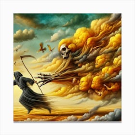 Death And The Sky Canvas Print