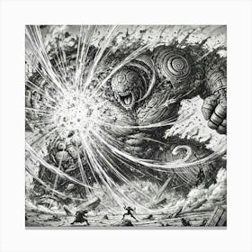 Ragnarok Ground Slam Iron Commonwealth Canvas Print