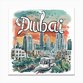 Dubai City Canvas Print