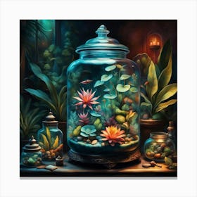 Jar Of Water Canvas Print